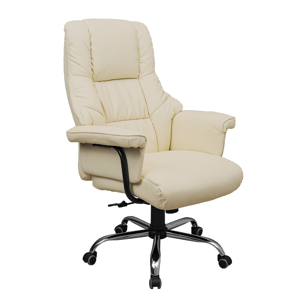 Крісло RICHMAN Конгрес Хром Шкз. Білий